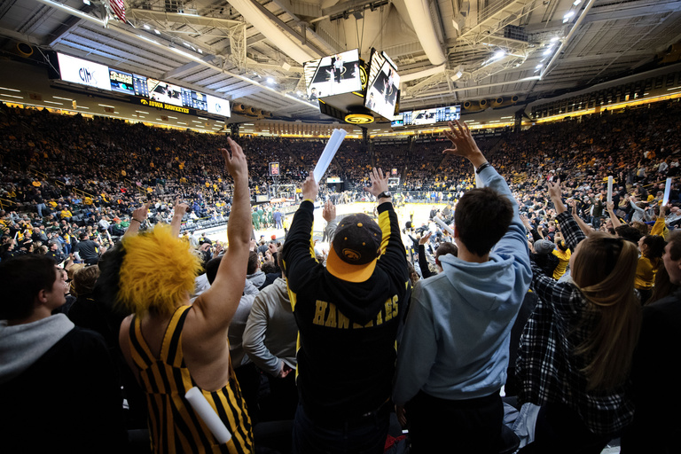 Fans at Basketball Game UI Carver Hawkeye Arena 2019