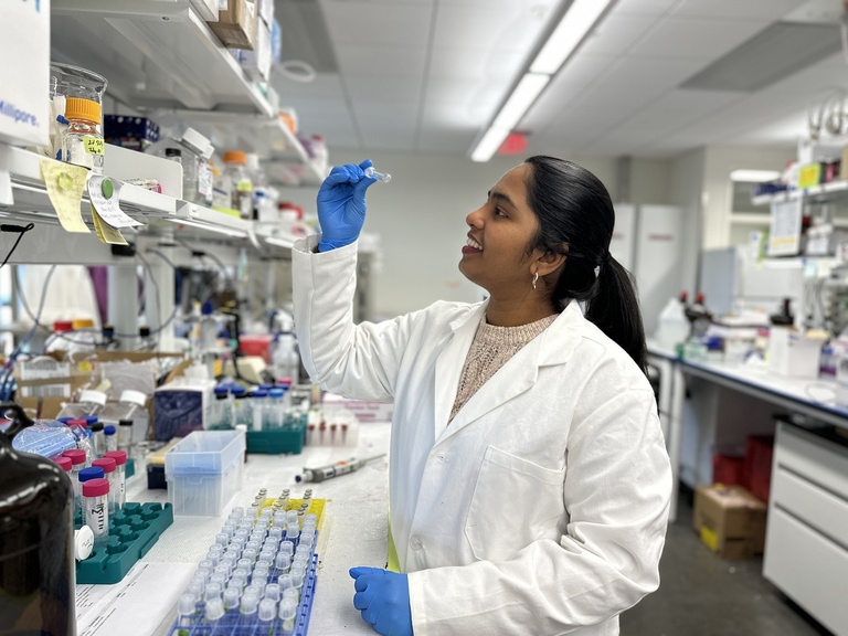 Student in Lab