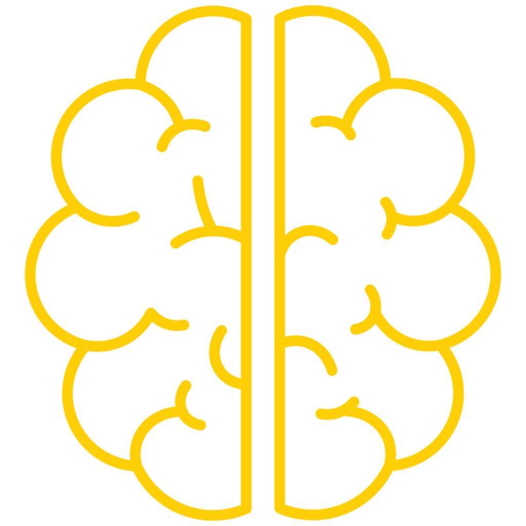 outline of a brain icon