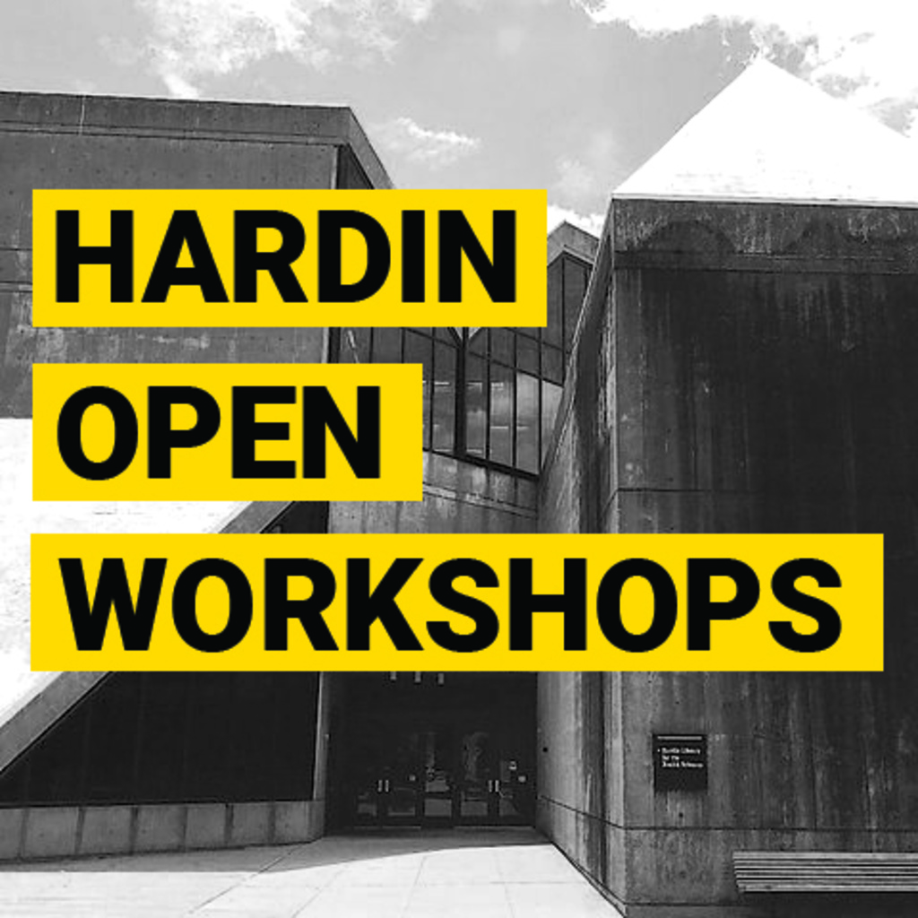 Hardin Open Workshops - Getting Started with Hardin Library Resources promotional image