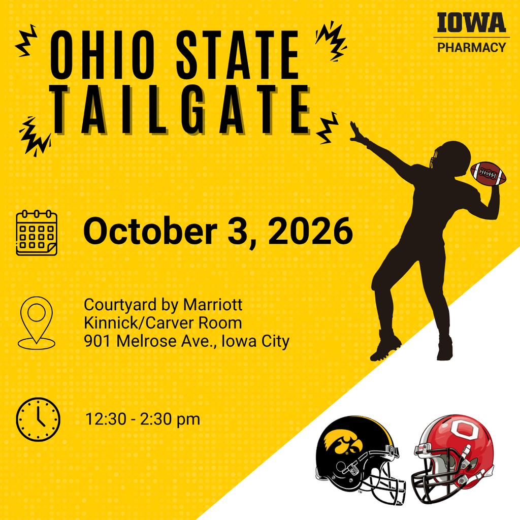 UI College of Pharmacy Ohio State Tailgate promotional image