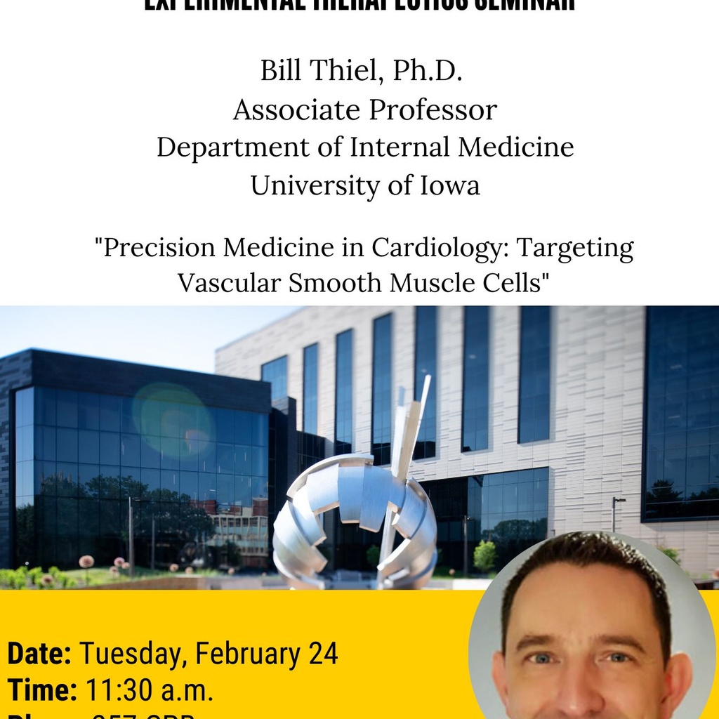 College of Pharmacy PSET Seminar Series: Bill Thiel, PhD promotional image