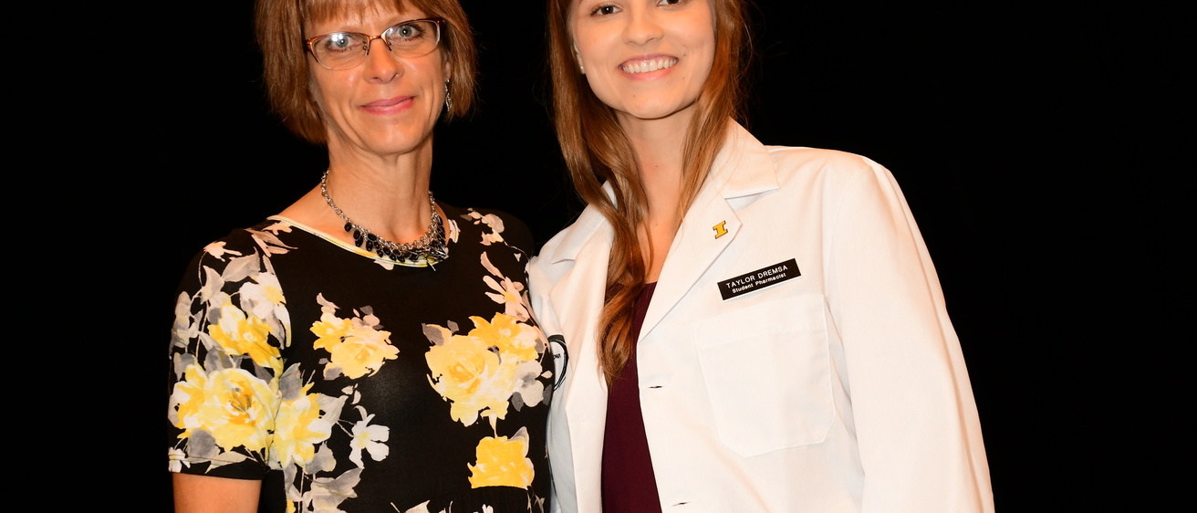 Alumna Sharon Cashman with a Doctor of Pharmacy Mentee