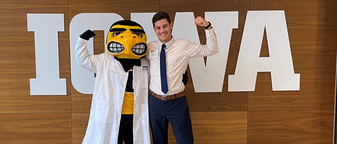Cole Ludolph with Herky