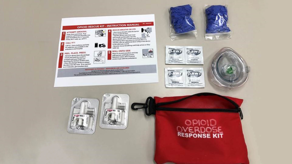opioid overdose response kit contents