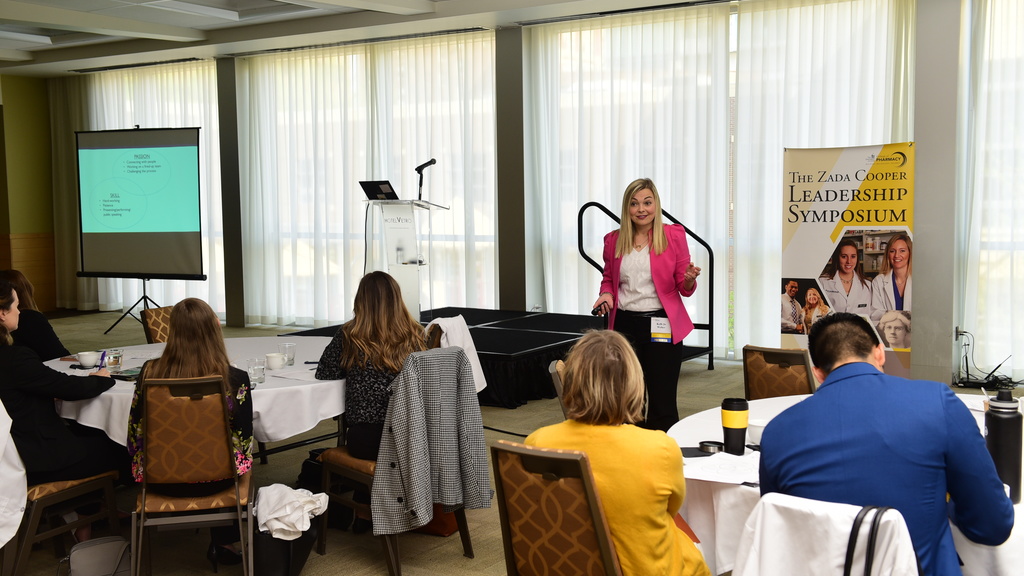 Kelli Jo Welter presents at the 2019 Zada Cooper Leadership Symposium